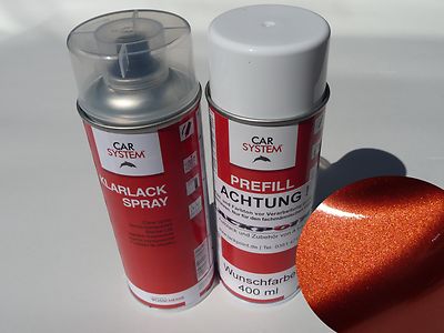 Spraydosen Set a400ml Autolack Kupfer Metallic +Klarlack Lackpoint Tuning !
