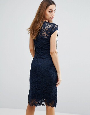 knee length dresses for ladies Black Lace Mini Dress