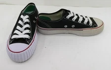 PF Flyers Center Reissue Ox Black/White/Red Canvas Womens 5.5