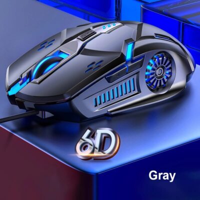 Mouse G5 Gamin 6 Button 7 Color Backlight USB Wired Silent Mouse 4-Speed DPI RGB