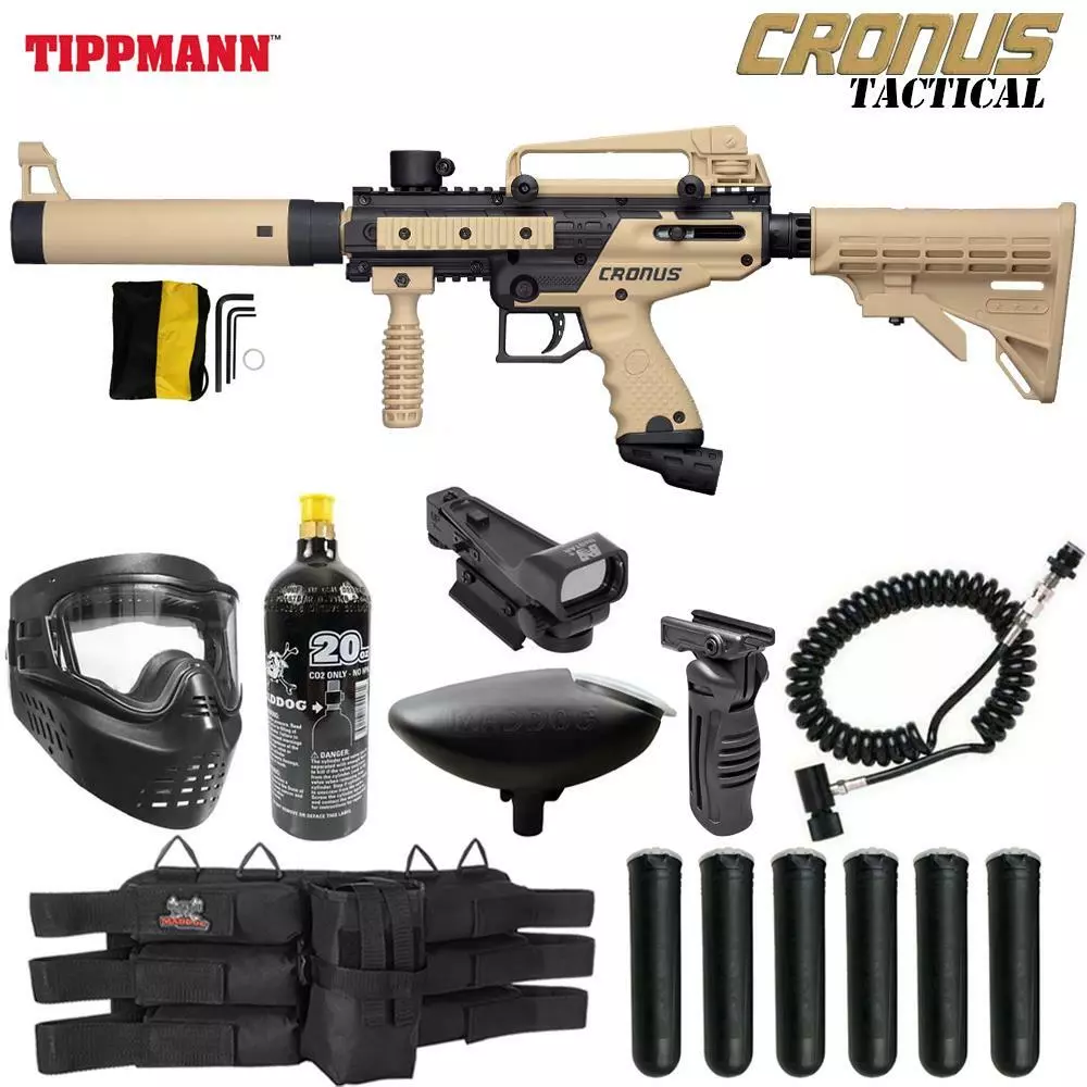 Tippmann A-5 Sniper Paintball Gun with Red Dot : Sports & Outdoors 