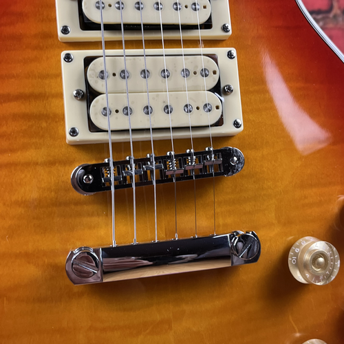 H ACE Frehley Cherry Sunburst electric guitar ABR bridge 3 pickups USA in stock - Picture 8 of 13