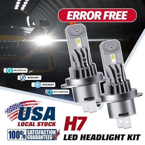 2 X H7 LED Headlight CANbus Bulbs Kit High/Low Beam For BMW 535i 535i ...