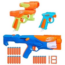 Nerf N Series Gear Up Pack with 3x Blasters 18 Nerf N1 Darts