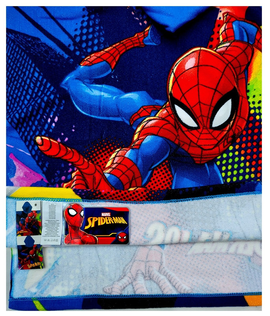 Asciugamano Poncho Spider-Man Per Bambini - Maschera Integrata, Cotone Assorbente, Taglia Unica - Foto 2