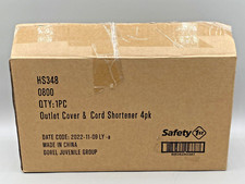 NEW 4 Pack Safety 1st Outlet Cover  Cord Shortener Child Safety White Sealed