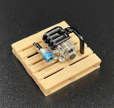 1:64 3D JDM 13B RX7 Engine Garage Mechanic Display Model Resin For Car