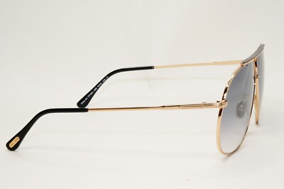 Tom Ford Sunglasses Riley-02 Gold Pilot Grey Gradient Metal FT0825