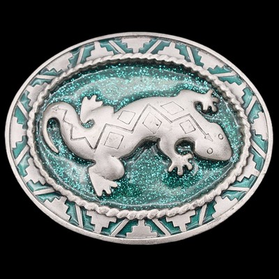 Lizard Southwestern Vintage Belt Buckle | eBay
