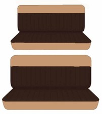 Fits 1955 To 1963 Chevy Bel Air 4door Front And Rear Bench Seat Covers Cotton