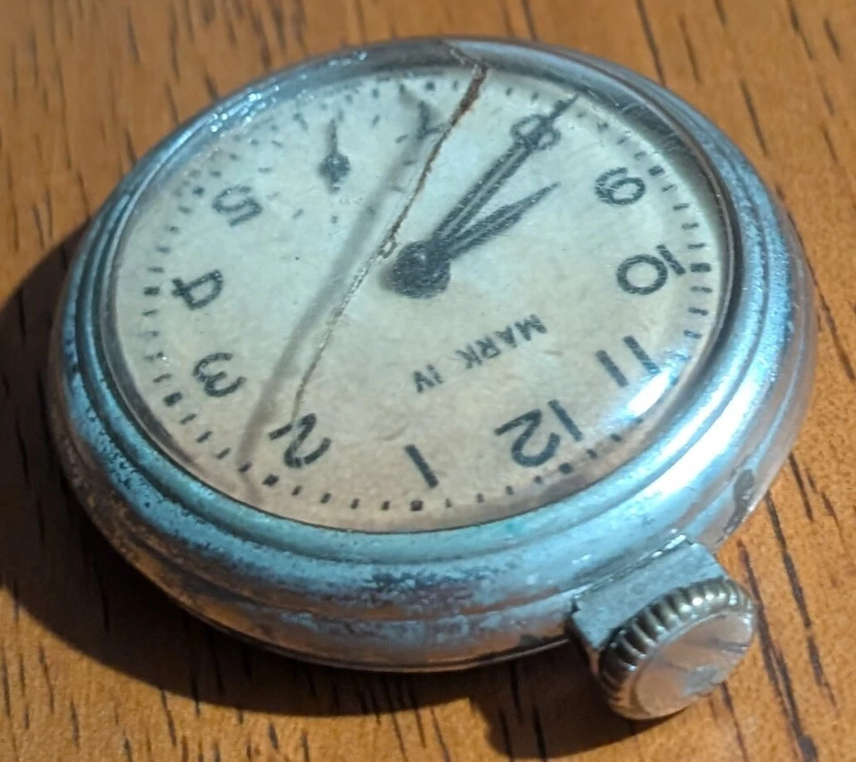 Vintage Westclox Mark IV Pocket Watch, Non Working Condition, Parts, Sold As Is - Image 3 of 3