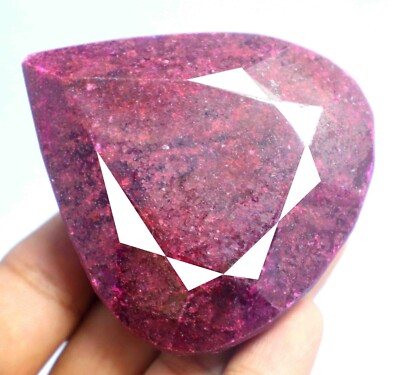 Natural African Red Ruby Pear Shape Gemstone 1130.00 Carat EGL Certified R