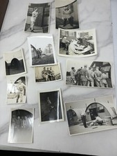 Charming Lot Of 11 Candid WW2 Soldier Photographs Great Captions
