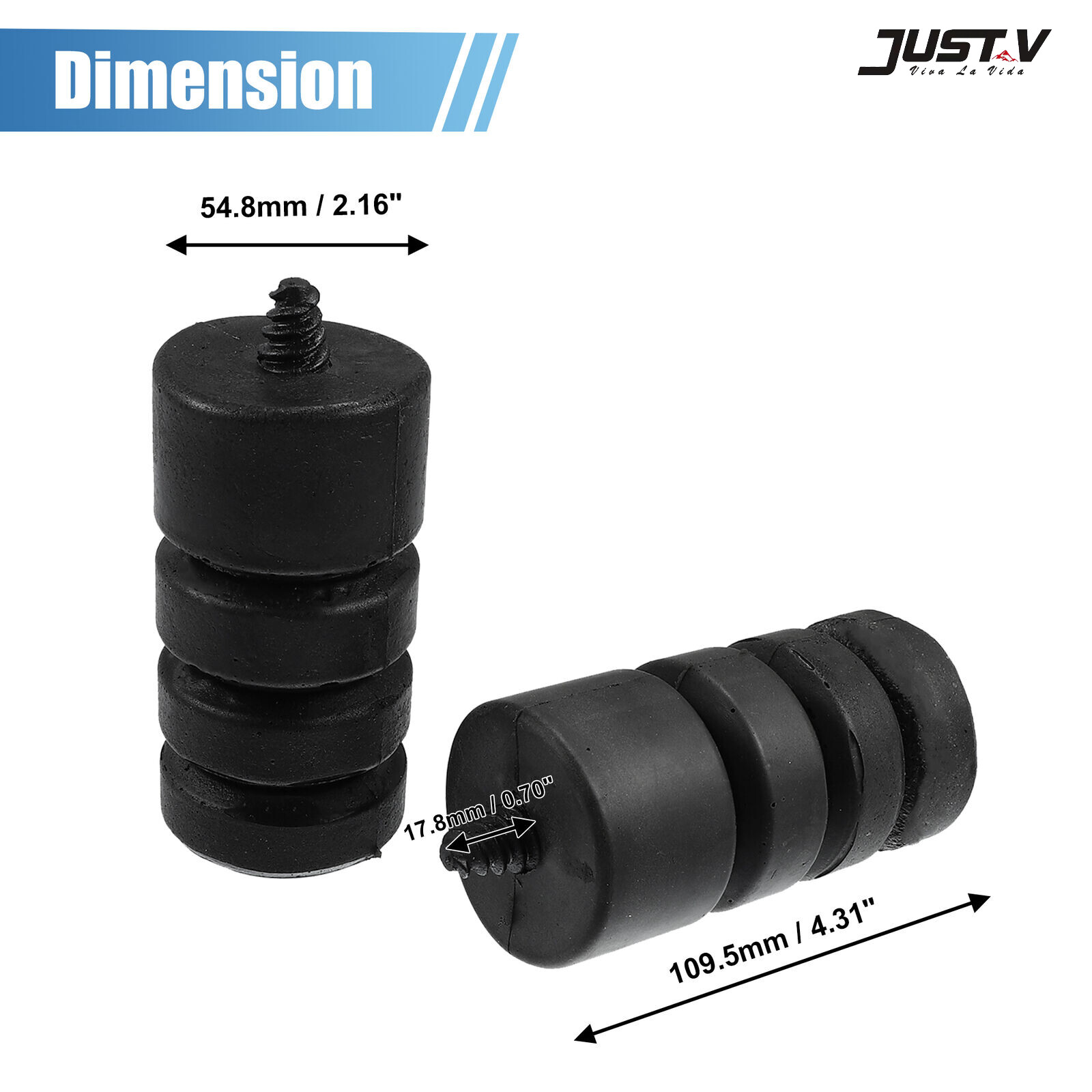 2PCS Tailgate Bumpstop Stop The Spare Tire Rattle Fits Jeep Wrangler JL