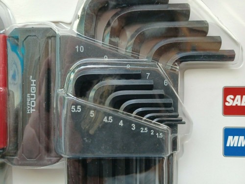 Brand New Sealed Hyper Tough Heavy Duty 26 Piece Ball End Hex Key Set Tools - Picture 3 of 8