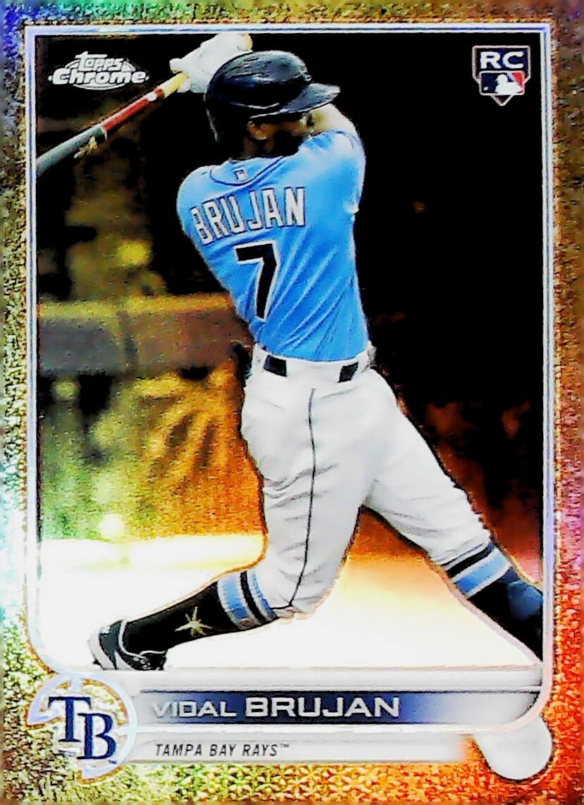 2022 TOPPS GILDED  /99 GOLD #138 VIDAL BRUJAN  ROOKIE CARD TAMPA BAY RAYS