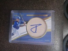 2018 IMMACULATE COLLECTION WILLIE CALHOUN ROOKIE BAT AUTOGRAPH RC #/99 RANGERS 