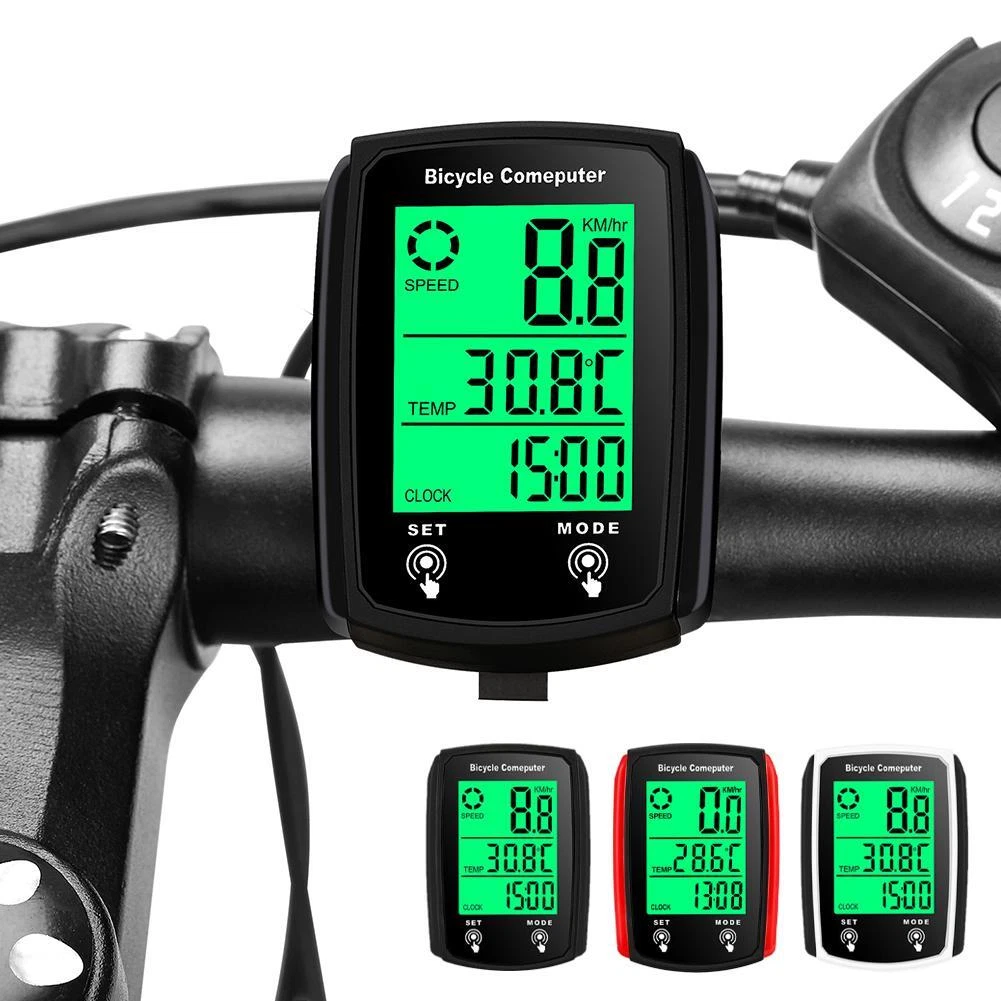 Compteur GPS Pour Vélo - Grand écran LCD Rétroéclairé, Autonomie Longue Durée 28h, Facile à Installer
