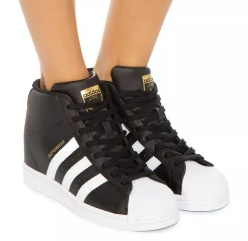 Samengroeiing Woestijn Legacy Adidas Superstar Up Wedge FW0117 Women&#039;s Shoes Core Black/ White/ Gold  | eBay