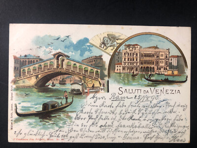 - AK - Saluti da Venezia  1898 - Ansichtskarte - postcard -