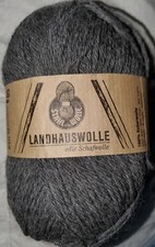 Stahl Landhauswolle Yarn 408 Medium Gray 50g 115m Made in Germany