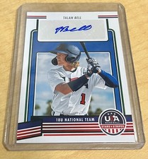 2023 USA Stars & Stripes TALAN BELL Auto RC Rookie Card AUTOGRAPH