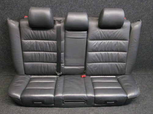 LEDER Rücksitzbank Audi A6 4B Avant Rückbank Armlehne Ausstattung Schwarz