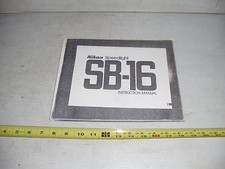 OLD VINTAGE NIKON SPEEDLIGHT SB-16 INSTRUCTION MANUAL BOOKLET COPY