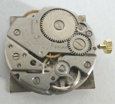 Vintage SHEFFIELD BF 916   Watch Movement 17 JEWELS for parts (322) 