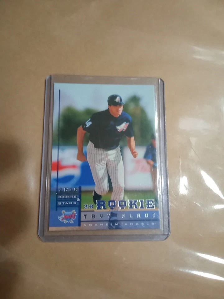 Tarjeta rara Angels WS MVP RC Troy Glaus Rookie 1997 Leaf Rookies & Stars #314 SP Foto 4 de 4
