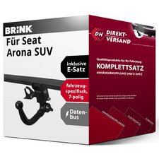 Anhängerkupplung abnehmbar + E-Satz 7pol spezifisch für Arona SUV 17- top