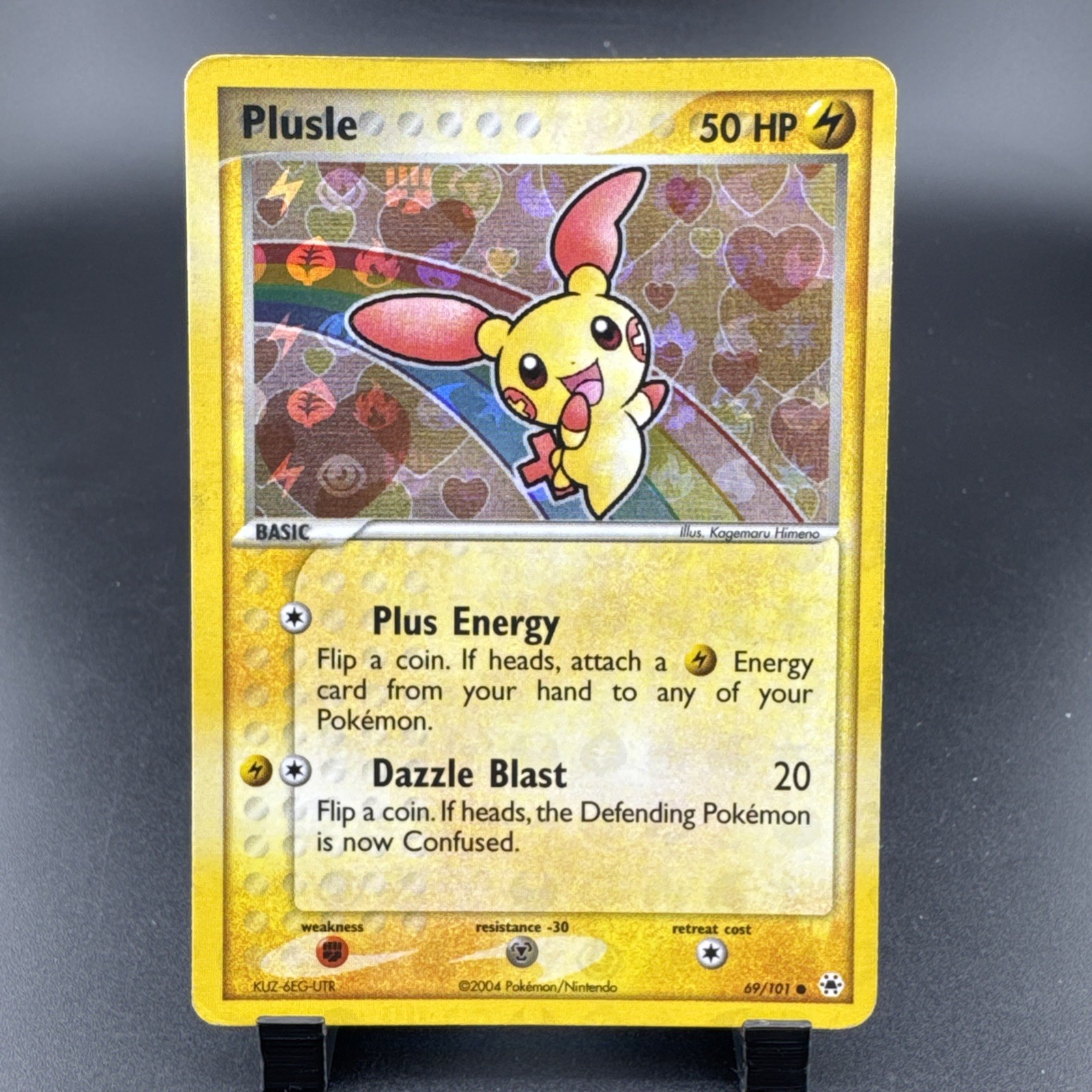 Plusle 69/101 Holo EX Hidden Legends Pokémon Card 50 HP 2004