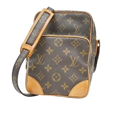 LOUIS VUITTON Amazon Shoulder Bag Monogram Leather Brown M45236 80TA039
