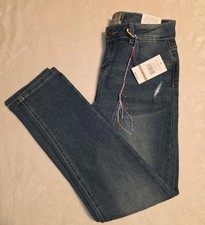 NWT Lucky Brand Jeans Size 12 Youth Girls Zoe Skinny Low Rise Blue Denim 44.50