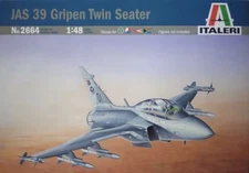 Italeri 2664 1:48 JAS-39D Gripen Twin Seater Airplane Plastic Model Kit