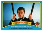 Rescued by Parachute (Trading Card) James Bond - Moonraker - 1979 Topps # 7 Mint