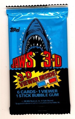 1983 Topps Jaws 3D (Movie) Trading Card Pack