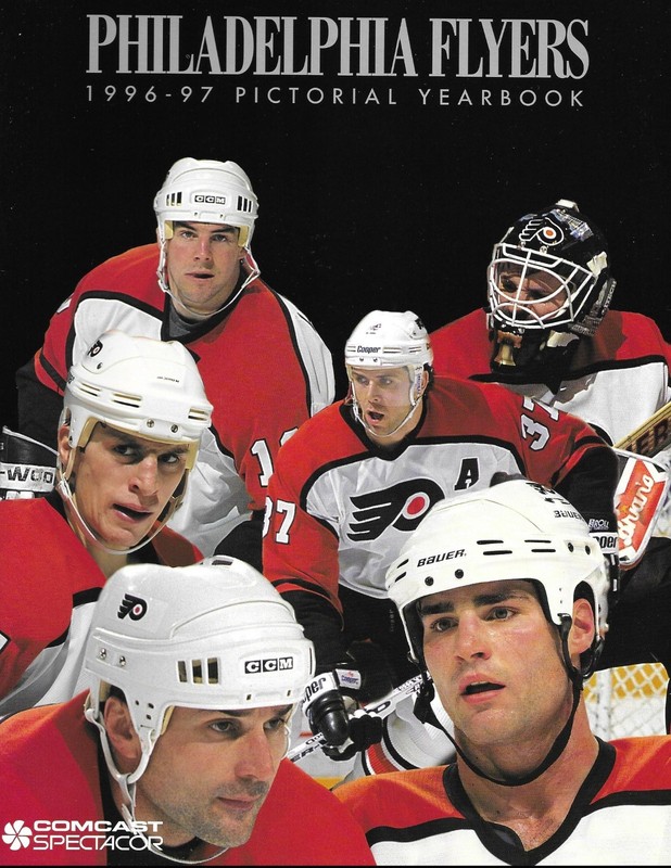 1996-97 Philadelphia Flyers Pictorial Yearbook Eric Lindros John LeClair