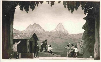 Altdorf  UR Tellspiele Baumgartens-Rettung Freilichttheater Bergkulisse Darstell