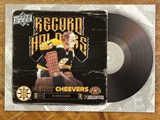 2023-24 Upper Deck Boston Bruins Centennial #122 Gerry Cheevers Record Breakers