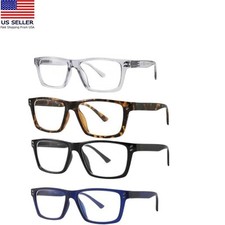 Reading Glasses Rectangle Blue Light Blocking 4 Piece Set Strength 1.00 new