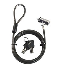 Sendt 10 Foot Black Notebook/Laptop Keyed Lock Security Cable Extra Long 