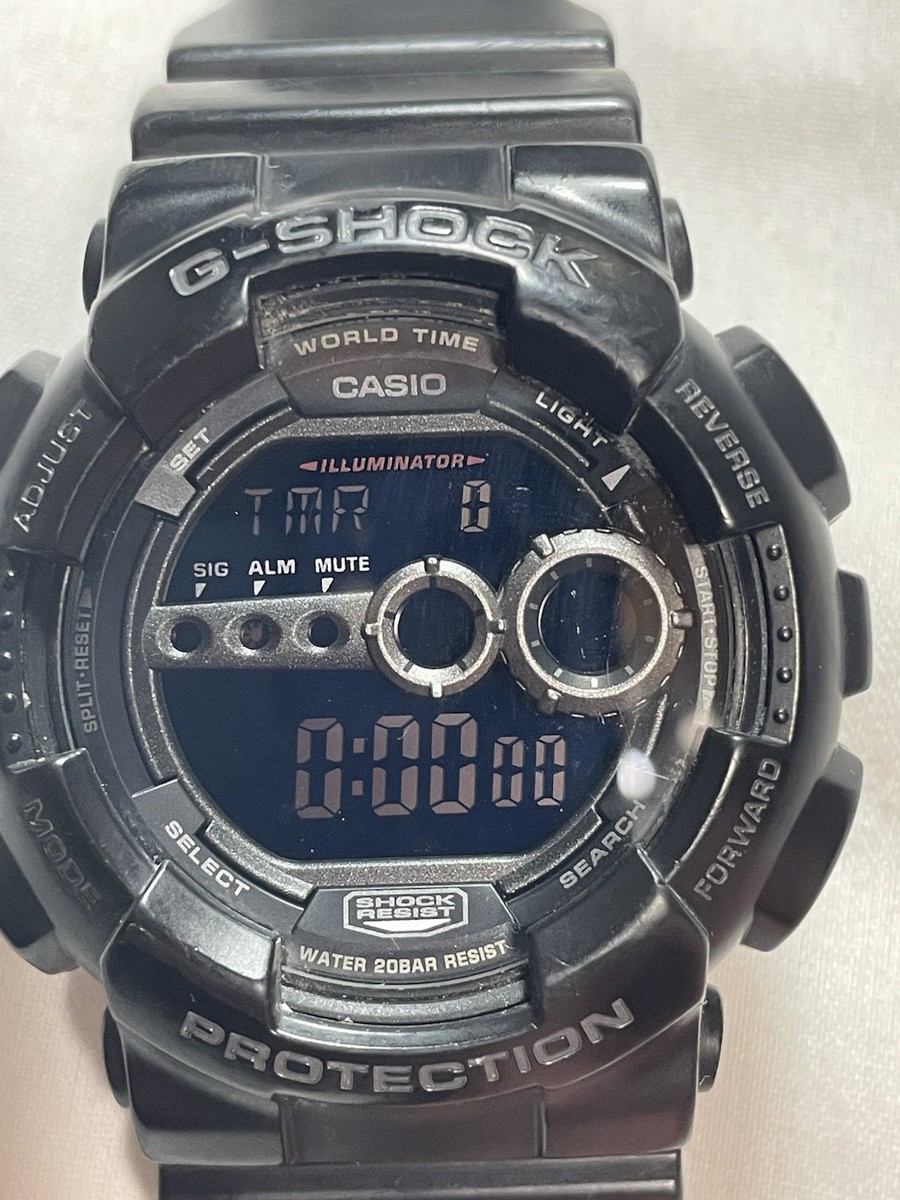 Casio G-Shock GD-100 3263 Black Digital Watch 200M Shock Resist