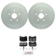 Bosch QuietCast Rear Rotors & Ceramic Disc Brake Pad Kit For Impreza 2005-2007