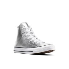 Converse Big Kids Silver High Top Size 5