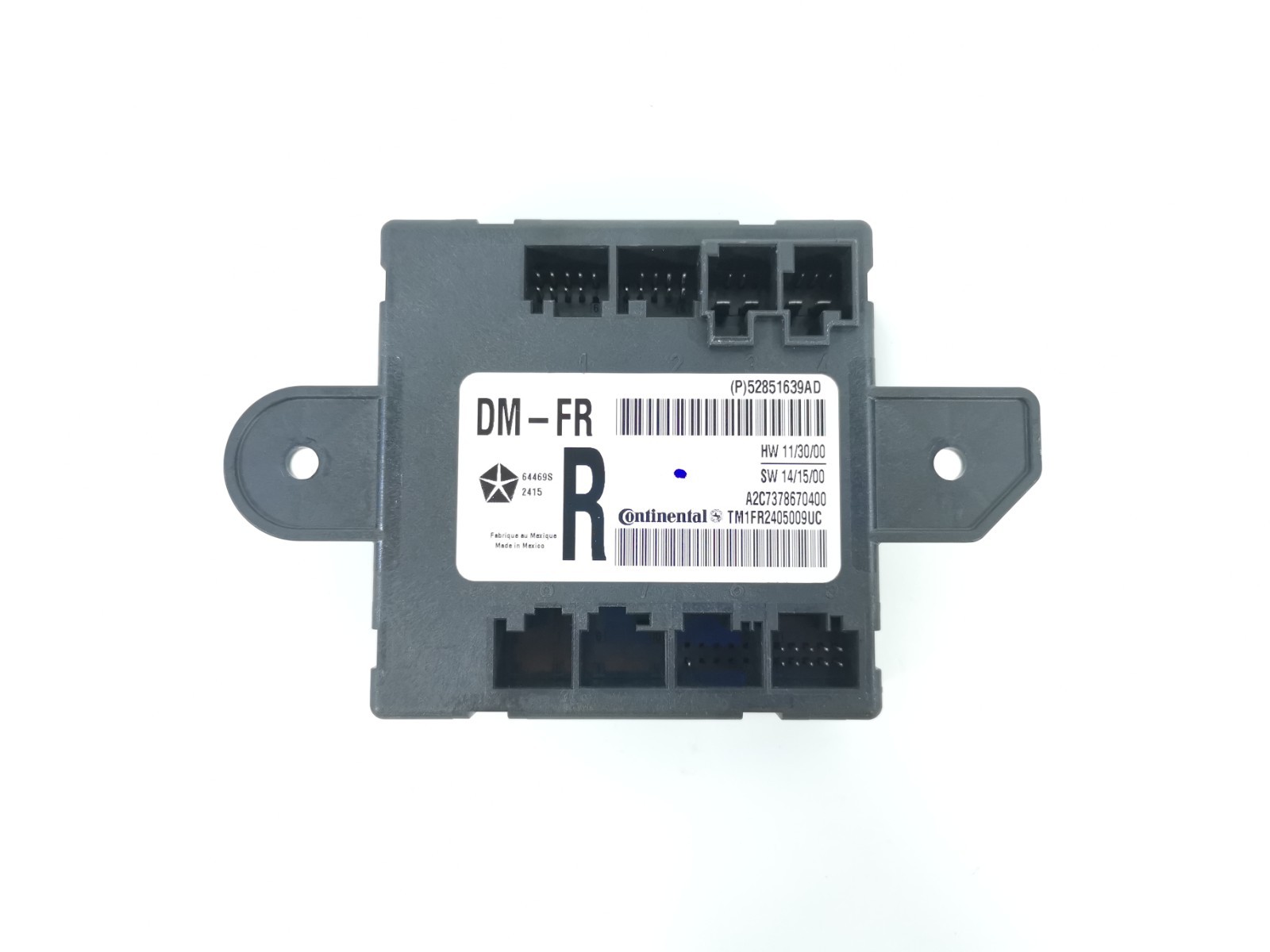 Maserati Ghibli 3.0 2016  Front Right Door Control Module 52851639AD OEM