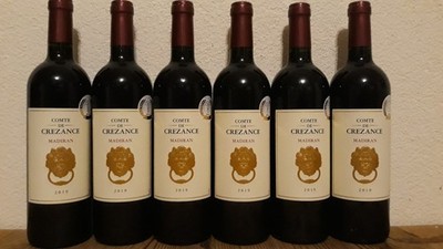 (8,67 /1L.) 6 Fl. Comte de Crezance Madiran Jahrgang 2019 Goldmedaille Rotwein