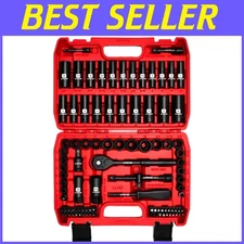Professional 95pc Socket Set, Metric & SAE, Chrome Vanadium