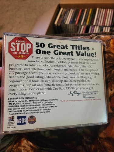 Softkey One Stop CD Shop 50 Pack CD-Rom MS-DOS - Picture 3 of 3