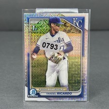 2024 Bowman Chrome Prospects Yandel Ricardo #BCP-177 Mojo Refractor (RC)